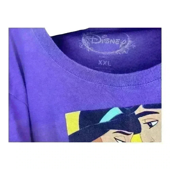 Disney Authentic Aladdin Movie Purple Short Sleeve Tee T Shirt, Size XXL - Picture 5 of 5
